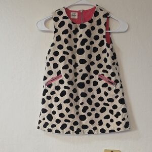Mini Boden Cow Print Dress Size 4 - 5Y